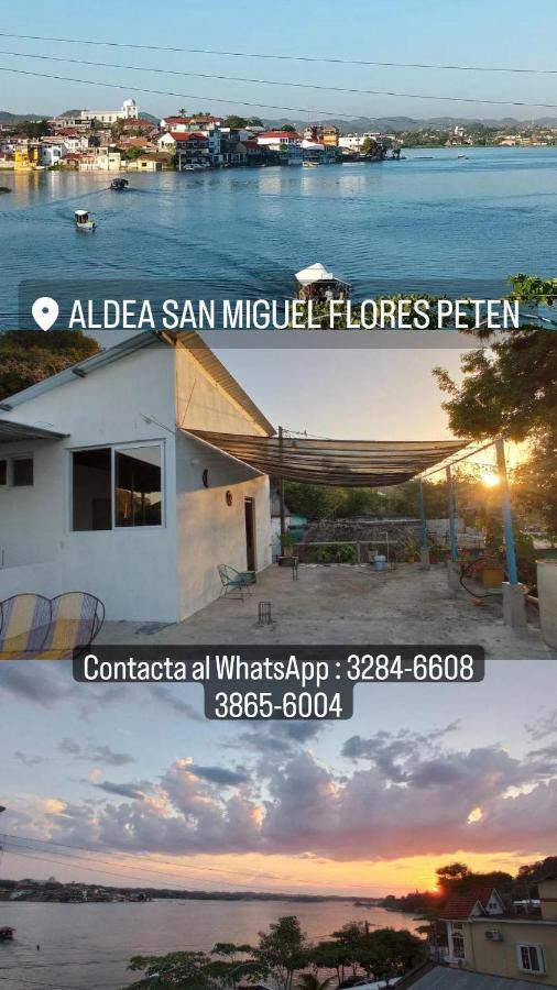 Apartamento Casa Zoila Hospedaje Frente Al Lago Lakefront Lodging Flores Exterior foto
